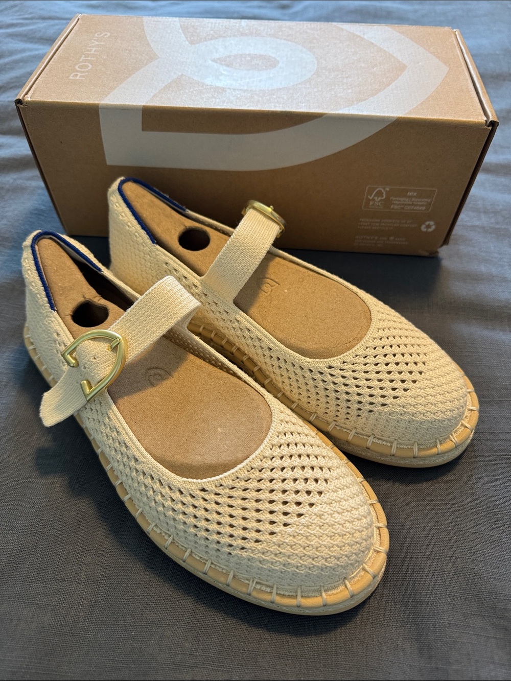 Rothy's The Espadrille Mary Jane in Jasmine